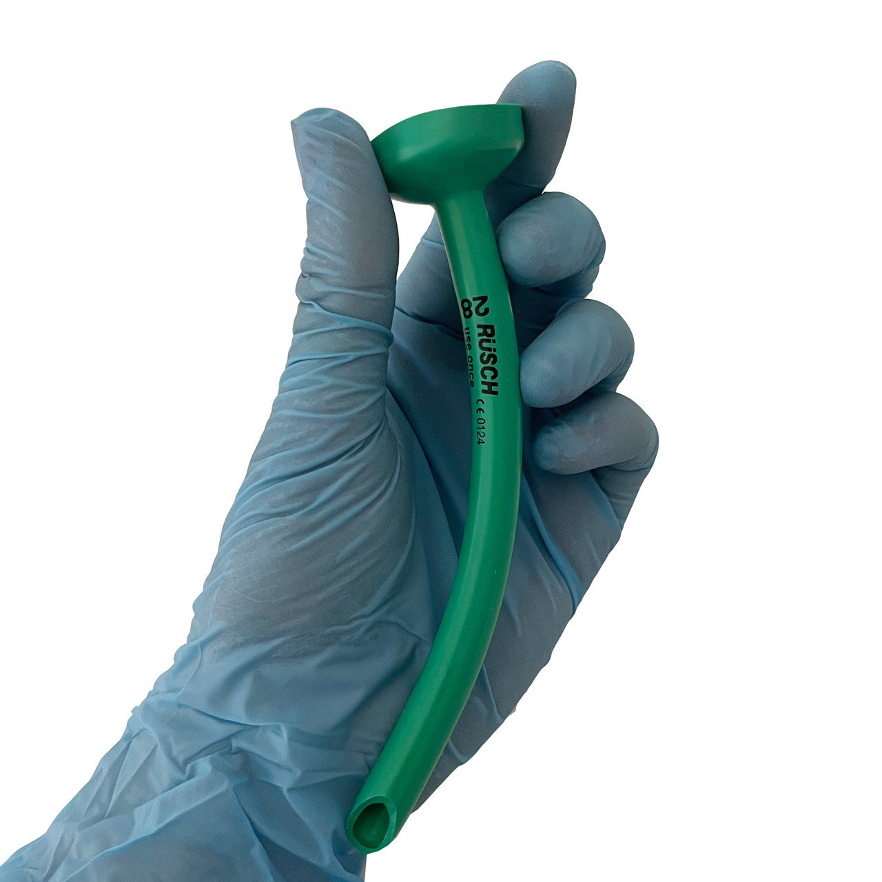 Rusch® Latex-Free Robertazzi Nasopharyngeal Airway, in hand