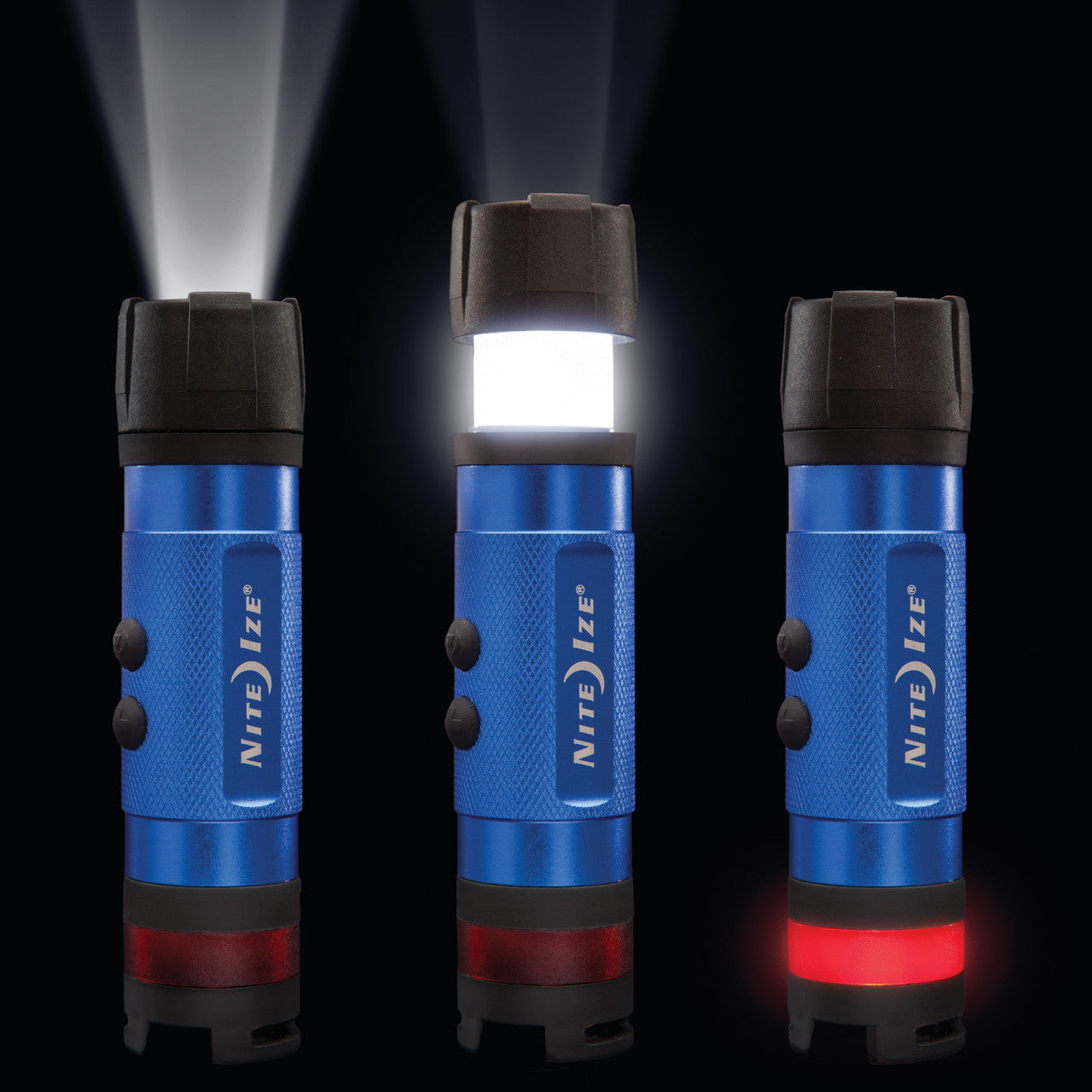 Radiant® 3-in-1™ Mini Flashlight, showing all options