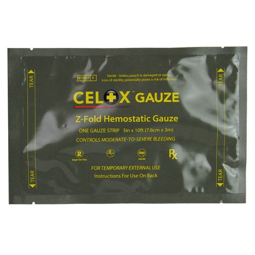 Celox™ Z-Fold Gauze, front of packaging