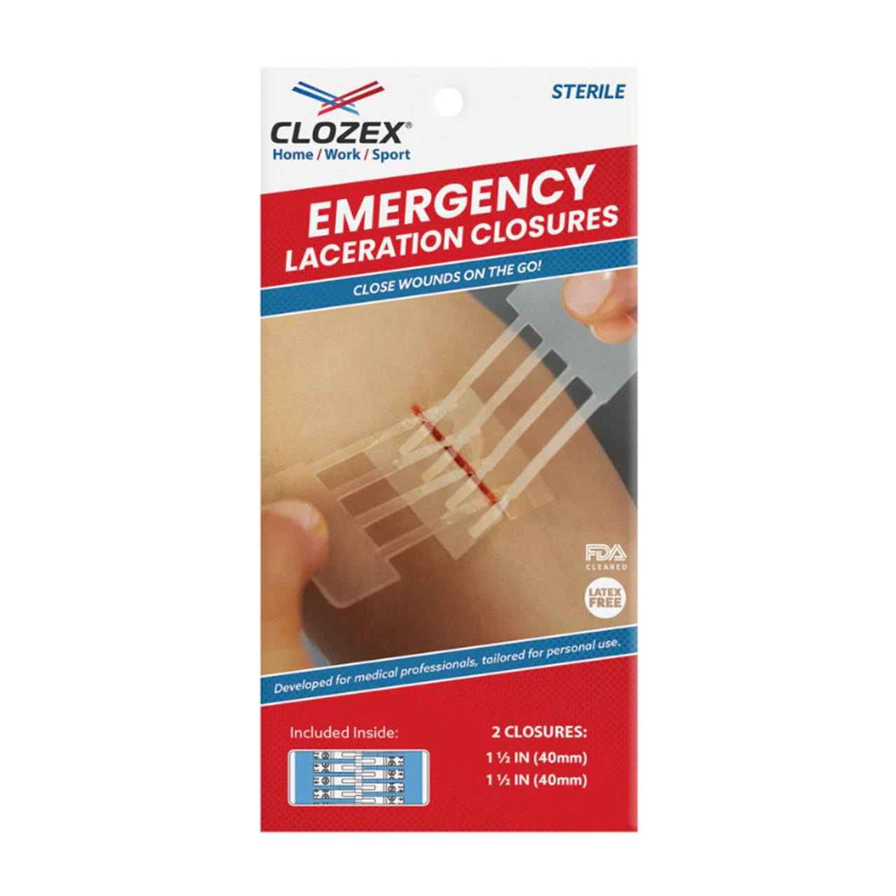 Emergency Laceration Closures, 2 Pack (25mm or 40mm)