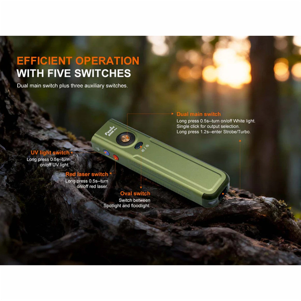 Fenix E06R PRO Flat Flashlight