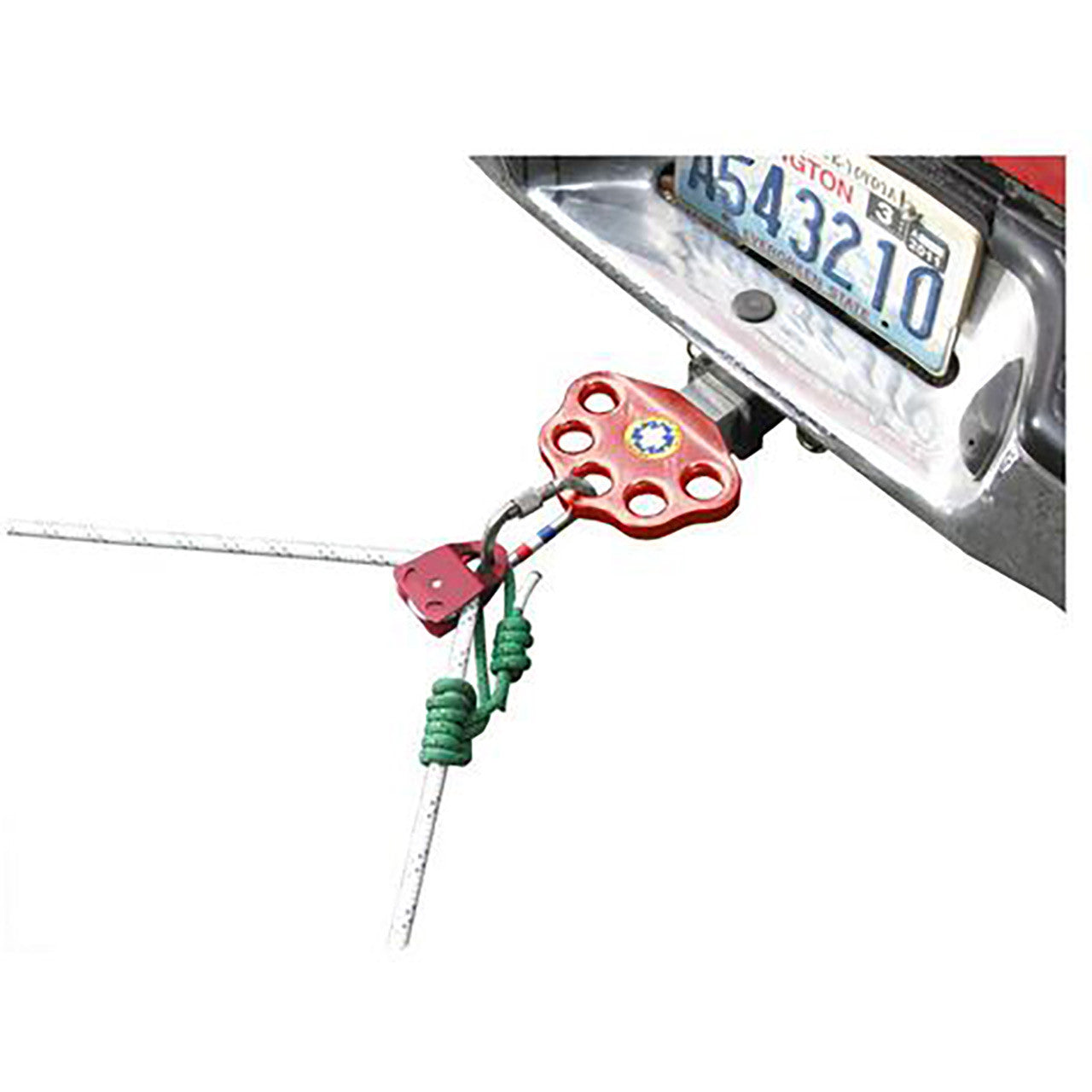 Hitch Plate, Attached to vehicle view.