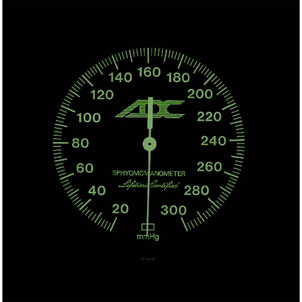 MultiKuf BP Set, Dial in dark view.