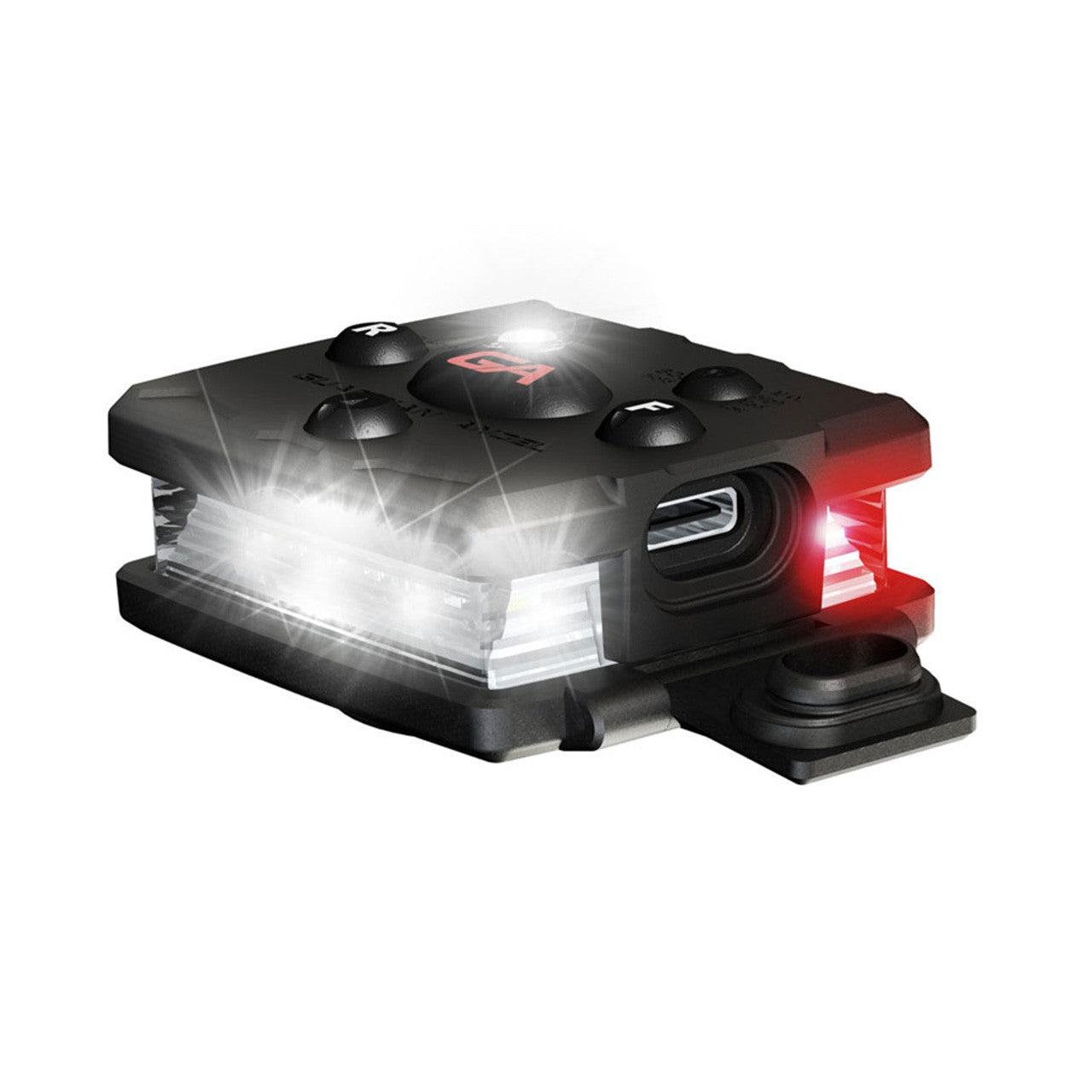 Micro Series White/Red Wearable Safety Light