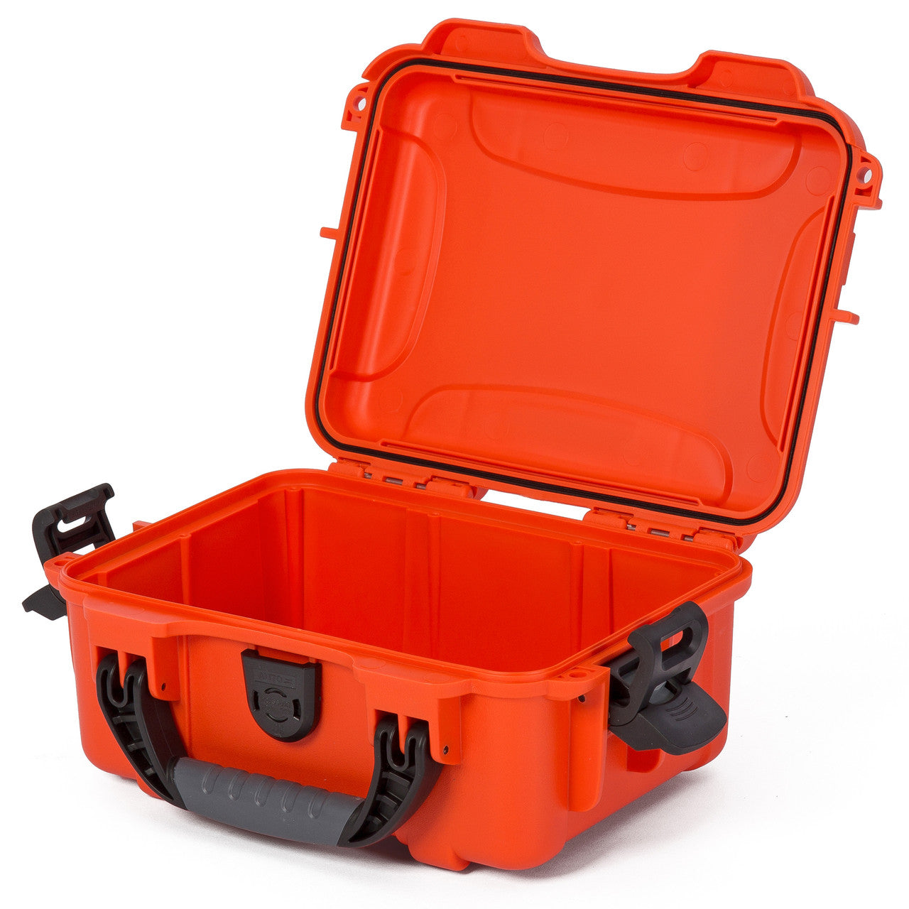 Nanuk 904 Case-Orange, open without foam