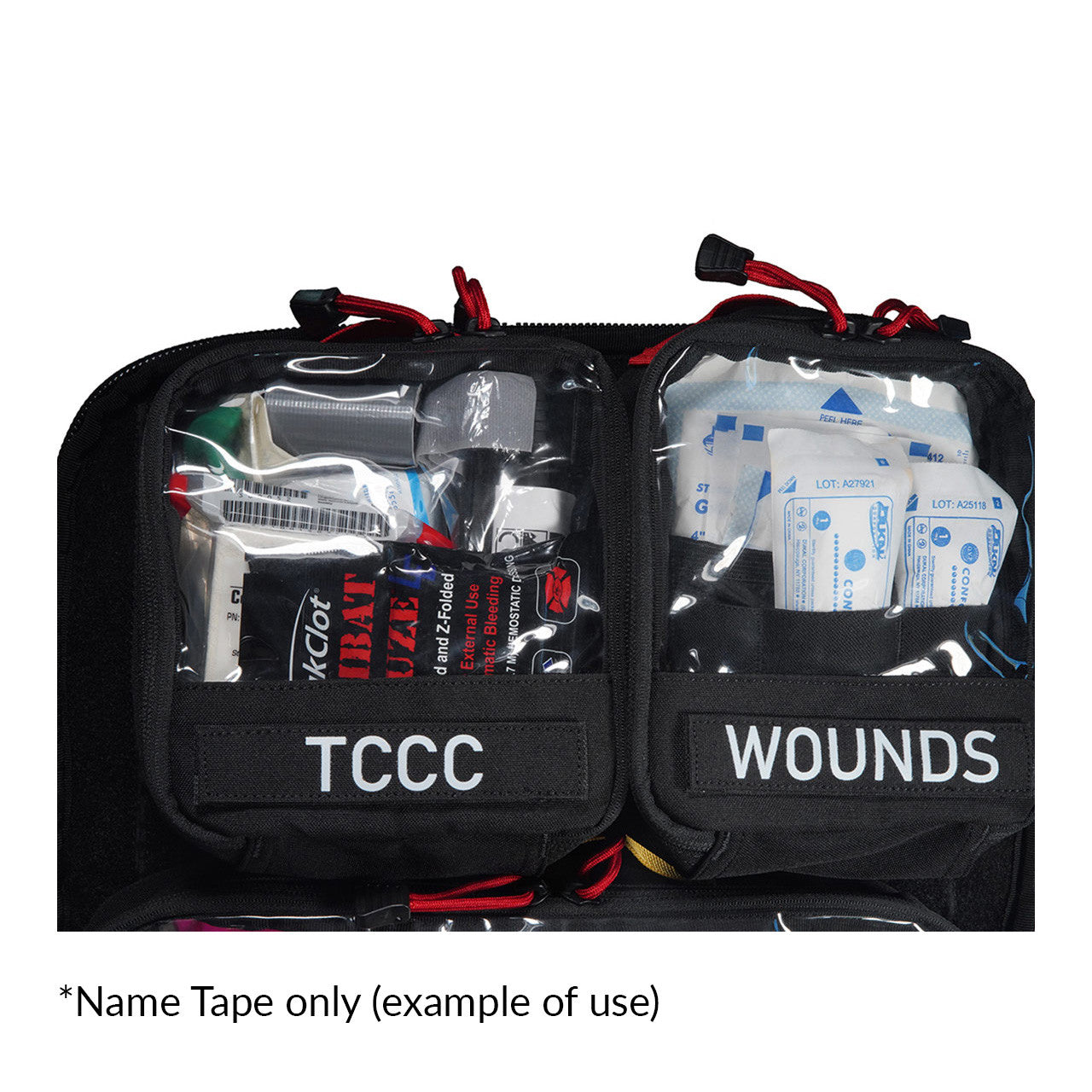 Paratus Name Tapes, in use