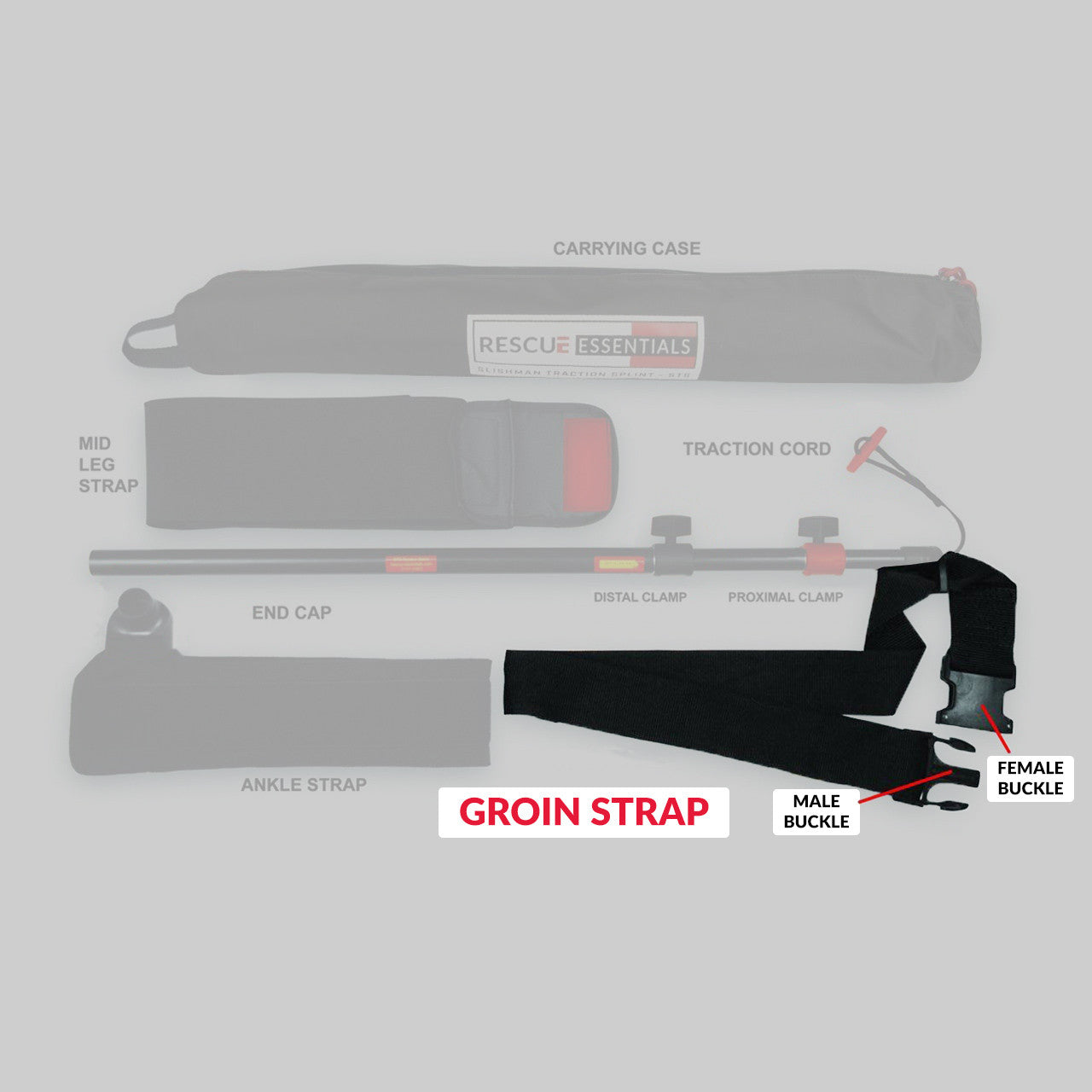 Slishman Traction Splint (STS) Replacement Parts, strap