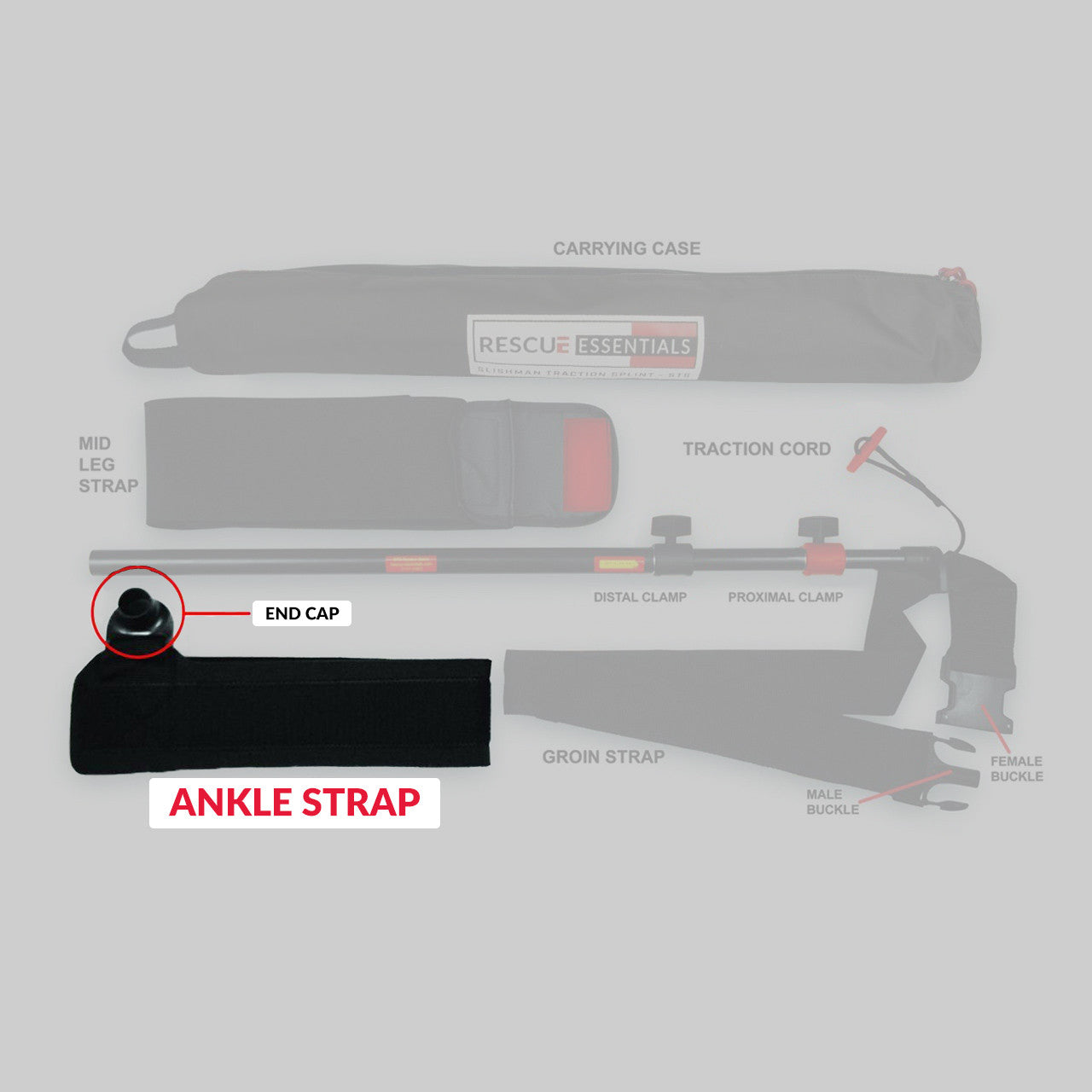 Slishman Traction Splint (STS) Replacement Parts, strap