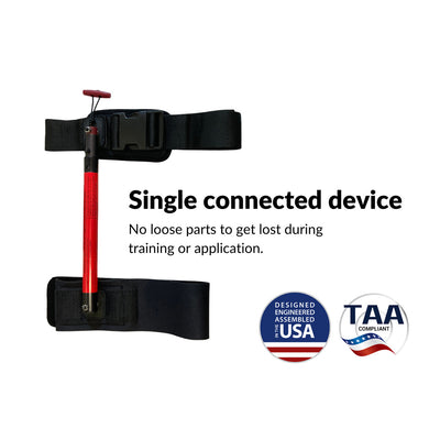 Slishman Traction Splint Compact (STS-C) by rescue essentials is a single connected device