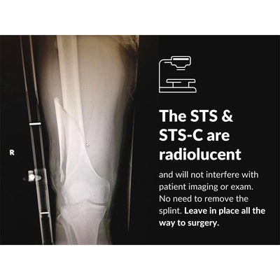 Slishman Traction Splint Compact (STS-C) by rescue essentials is radiolucent