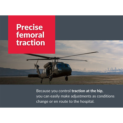 Slishman Traction Splint Compact (STS-C) by rescue essentials is perfect for military and austere environments