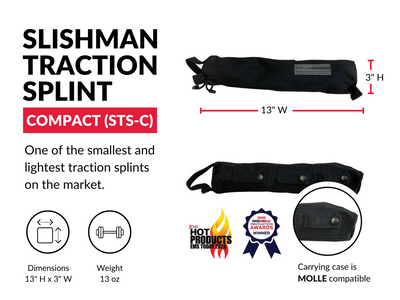 Slishman Traction Splint Compact (STS-C) by rescue essentials is a minimalist design