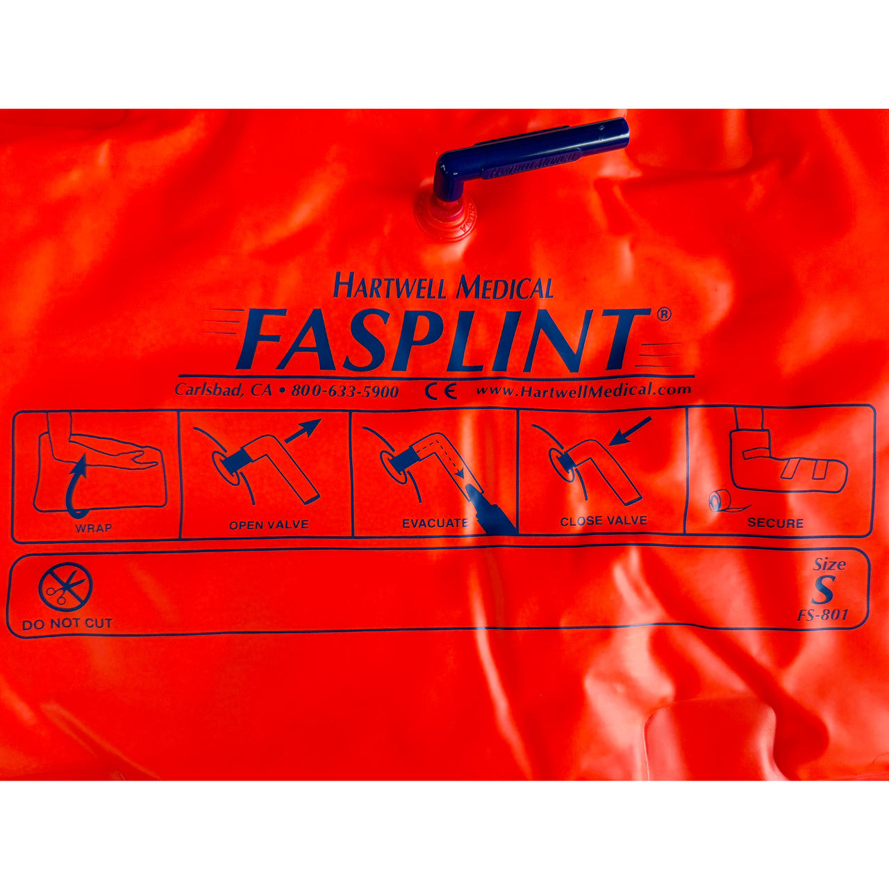 FASPLINT, close up of instructions 