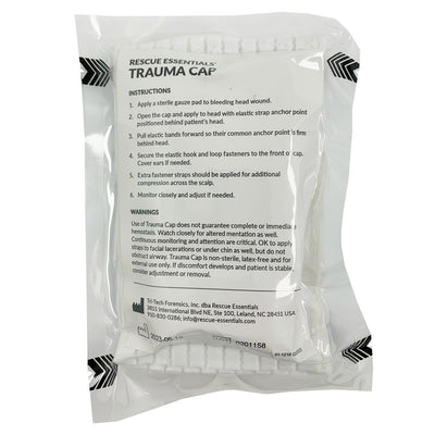 Rescue Essentials Trauma Cap, packaged back