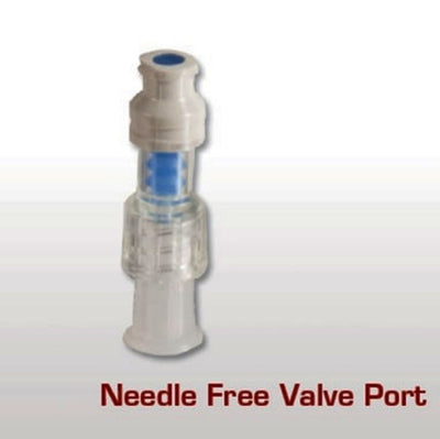 Needleless Saline Lock Kit, valve port