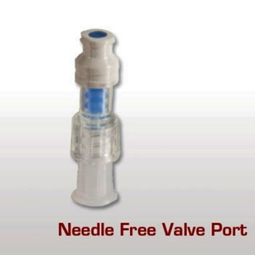 Needleless Saline Lock Kit, valve port