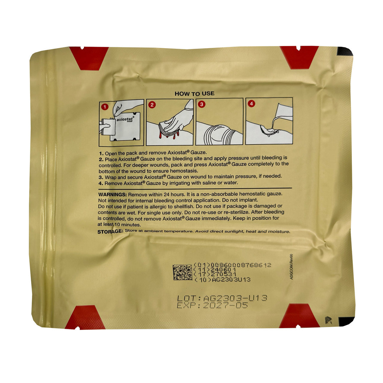Axiostat Hemostatic Gauze