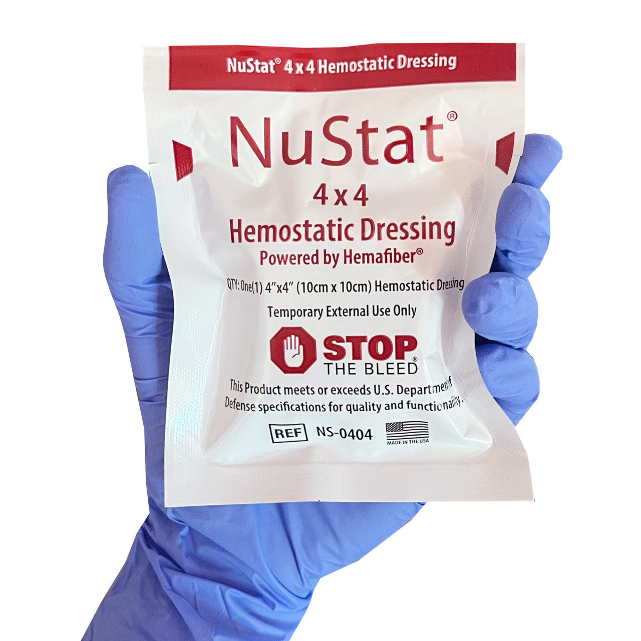 NuStat 4x4 Hemostatic Dressing, Single – Rescue Essentials