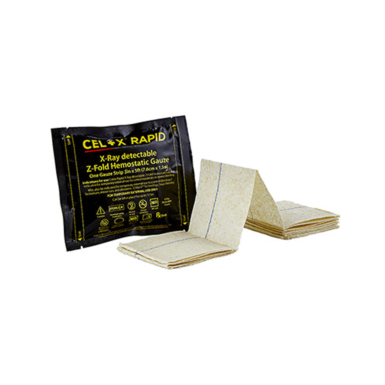 Celox Rapid X-Ray Gauze, Z-Folded