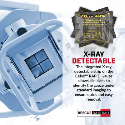 Celox Rapid X-Ray Gauze, Z-Folded