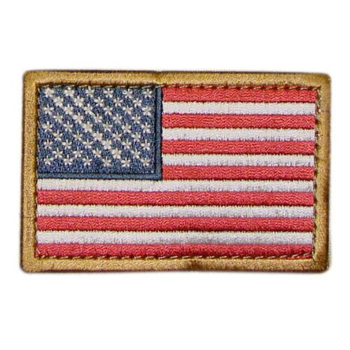 Embroidered US Flag Patches