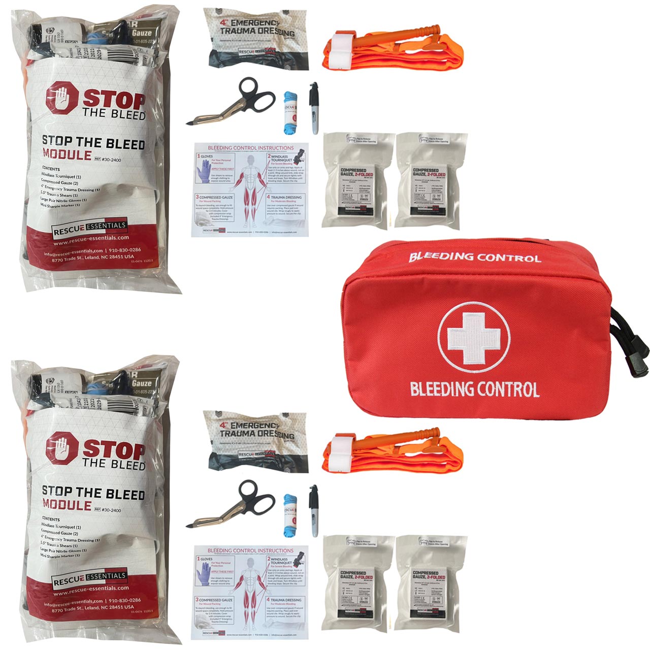 Basic | Stop the Bleed Dual Treatment Kit | StoptheBleed.com