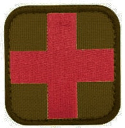 Embroidered Medic Cross Patch (Assorted Colors)