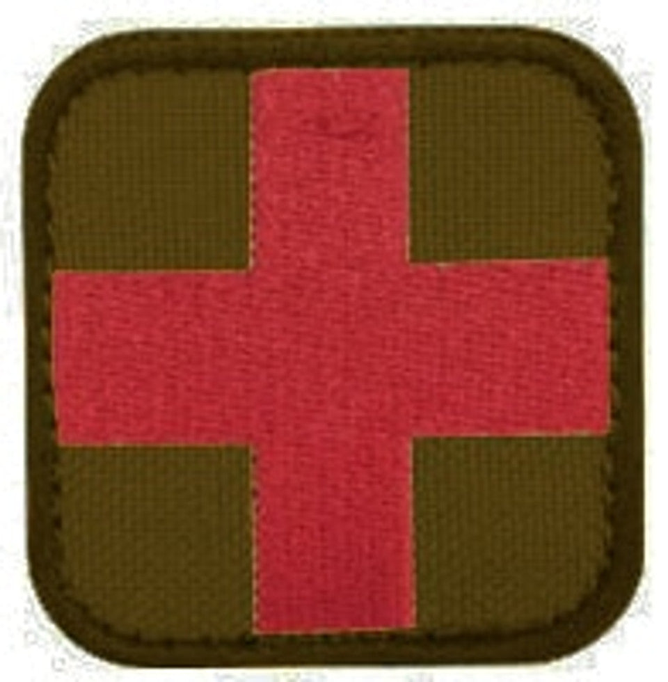 Embroidered Medic Cross Patch (Assorted Colors)