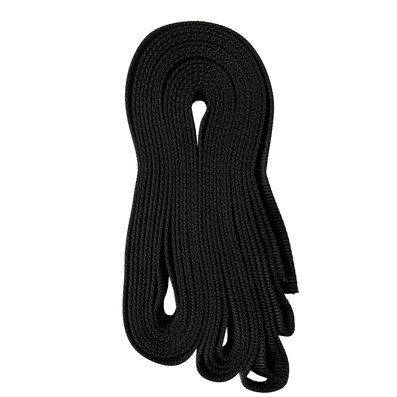 Black Tubular Nylon Webbing, top