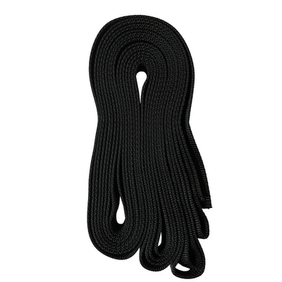 Black Tubular Nylon Webbing, top