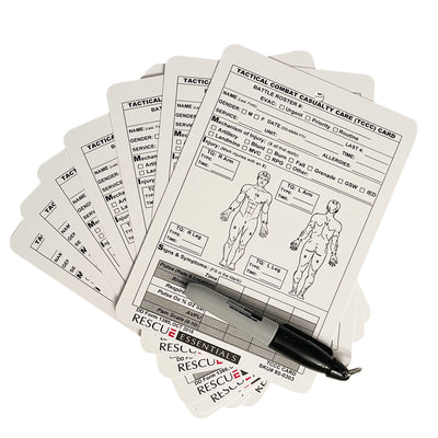 Combat Casualty Card-8 Pack w/ Sharpie Marker, fanned out