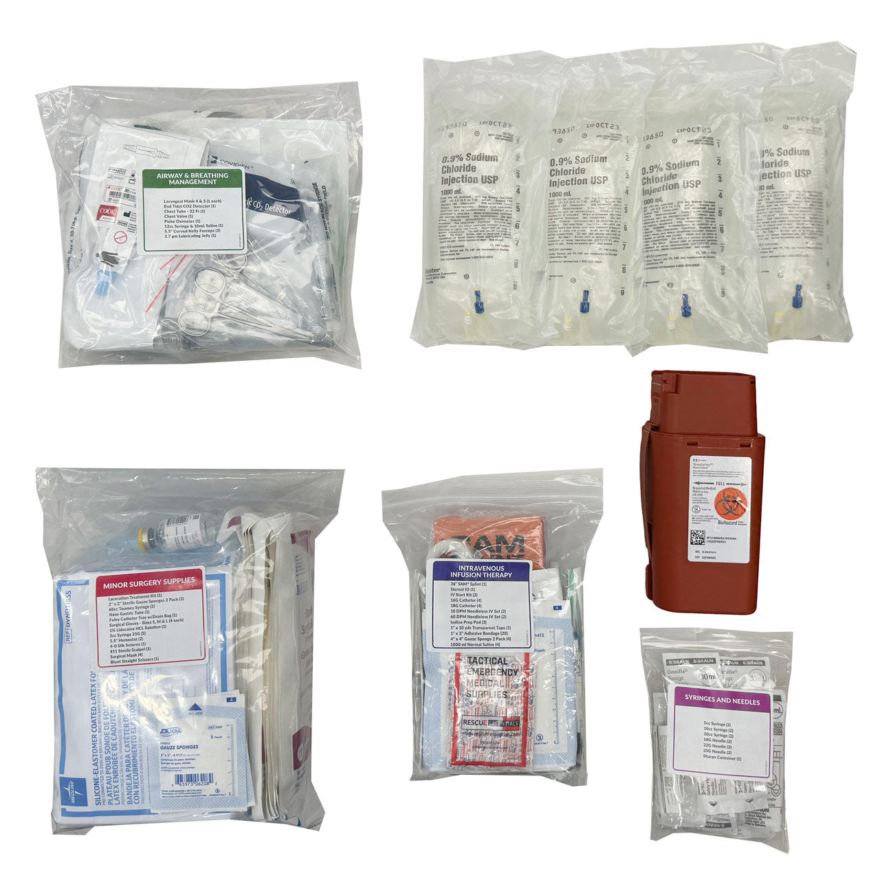 Naval Dive Recompression Kit (Change A), Components 