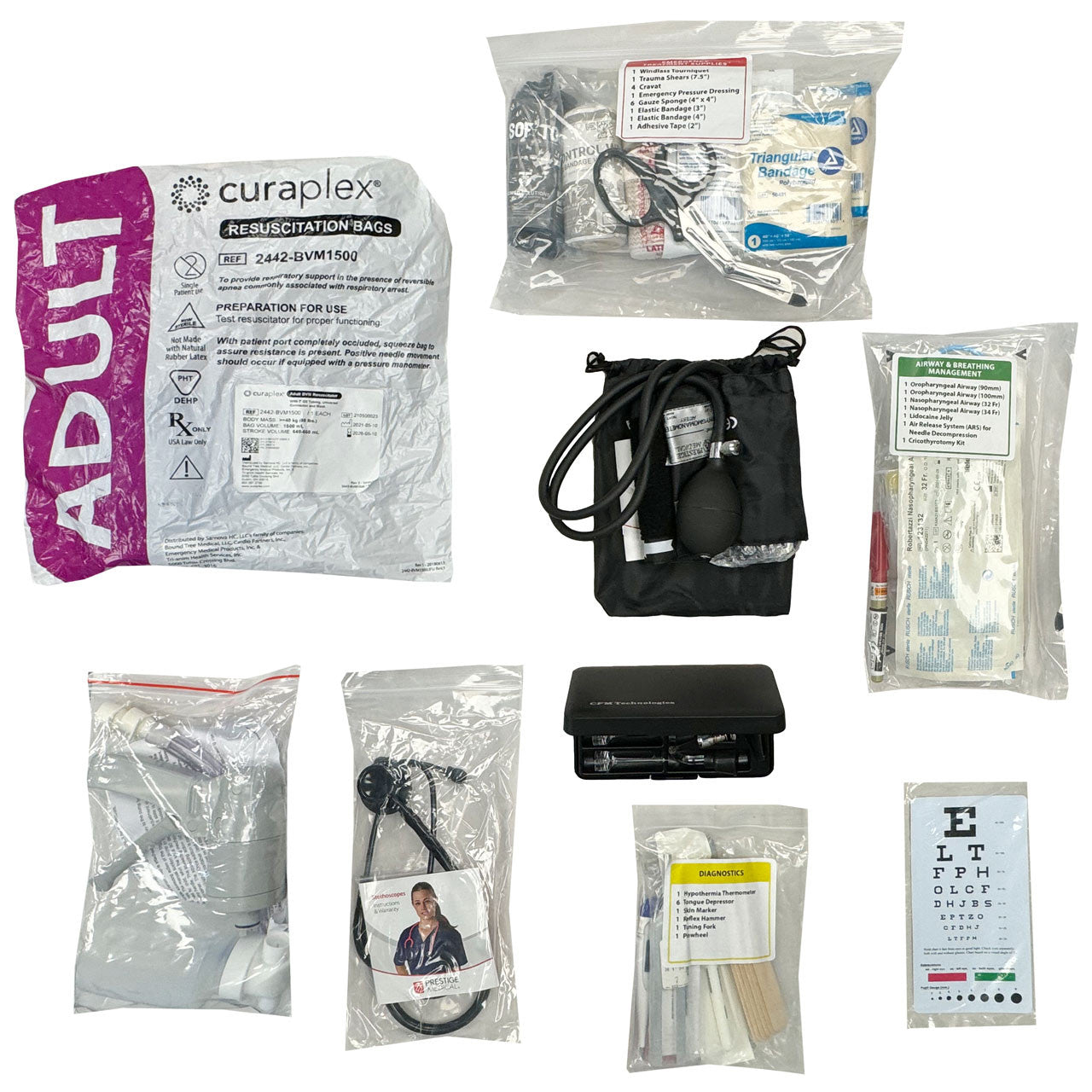 Naval Dive Recompression Kit (Change A), Components
