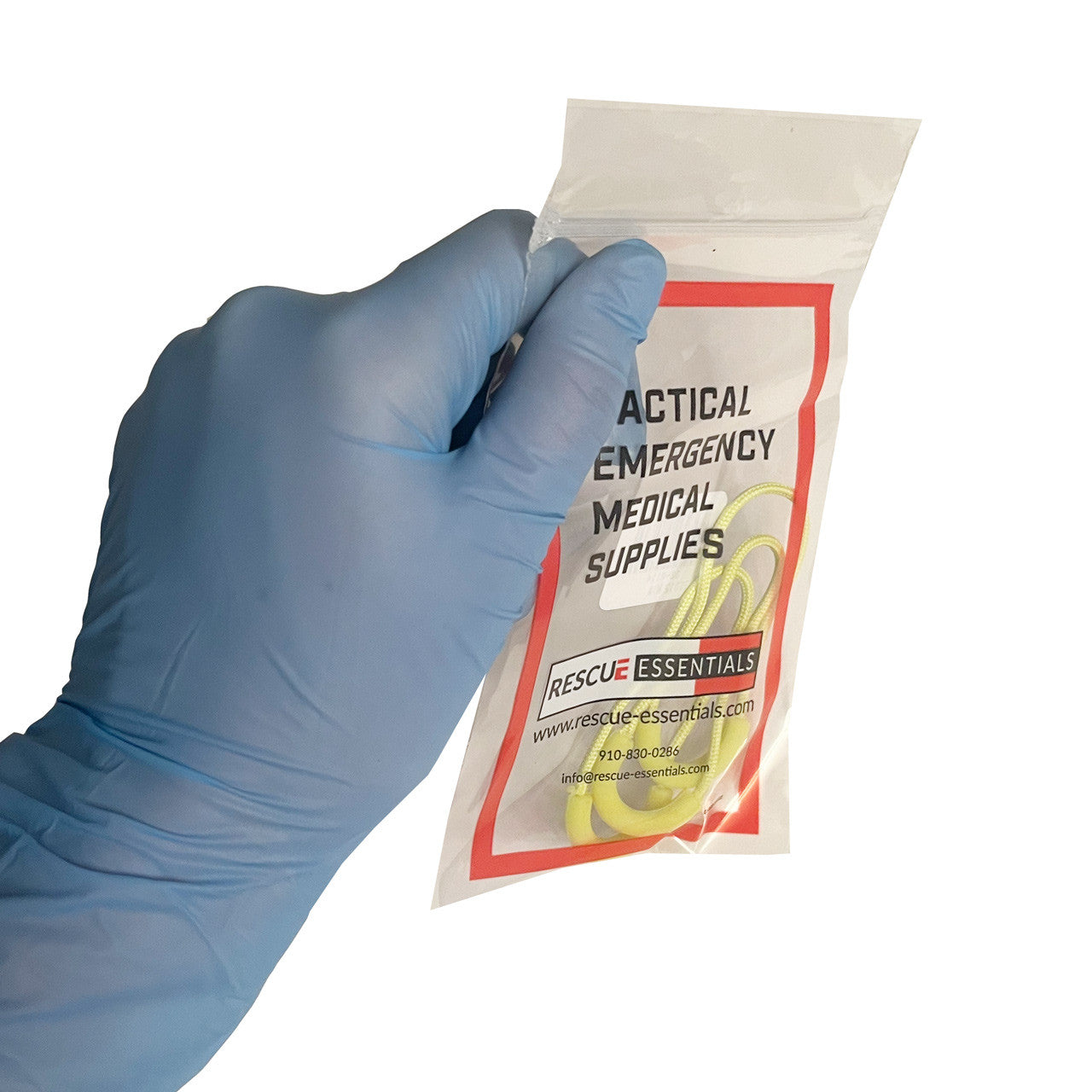 Zipper Pull - Luminous Green Loop - 3 Pack, in packaging (in hand)
