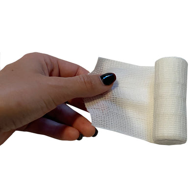 Gauze Roll, being unrolled