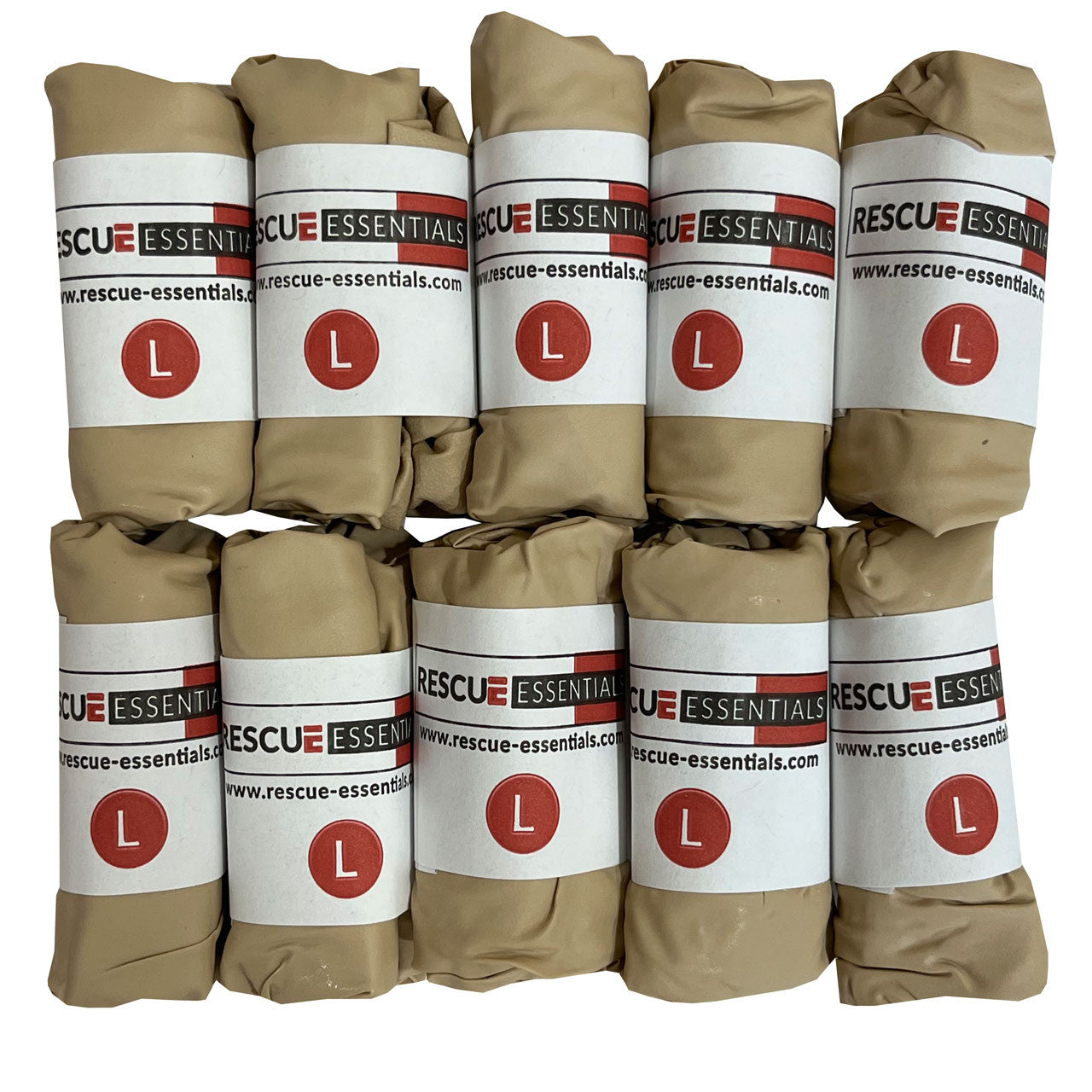 Bear Claw® Tan Nitrile Gloves, 10 pairs rolled