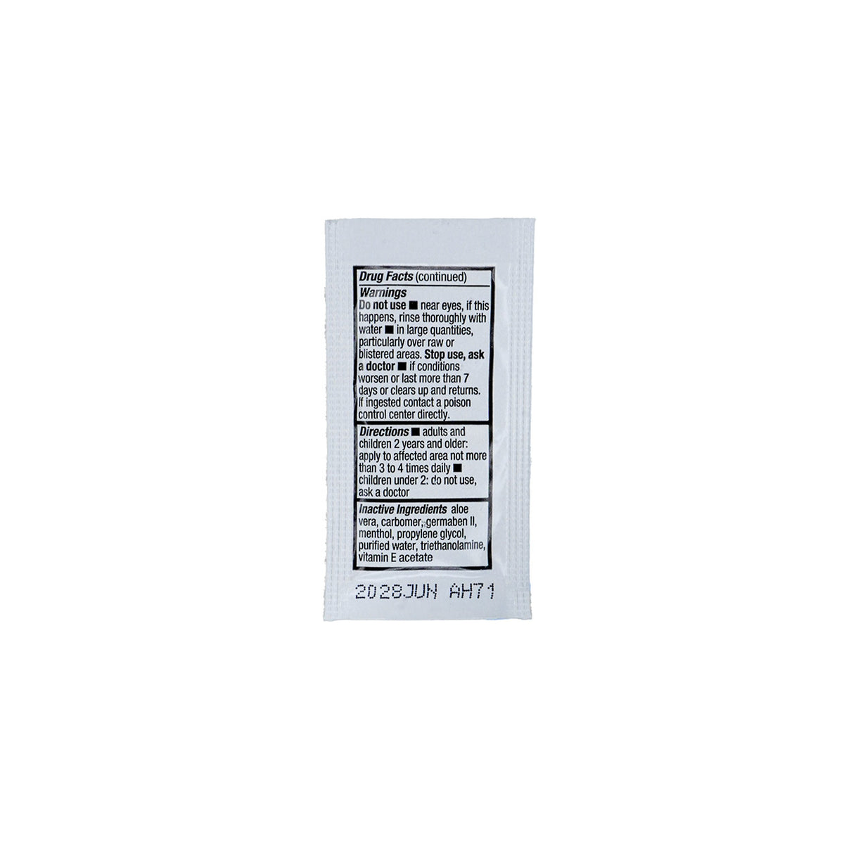 Burn Gel with Lidocaine (5 pack, Unit Doses)