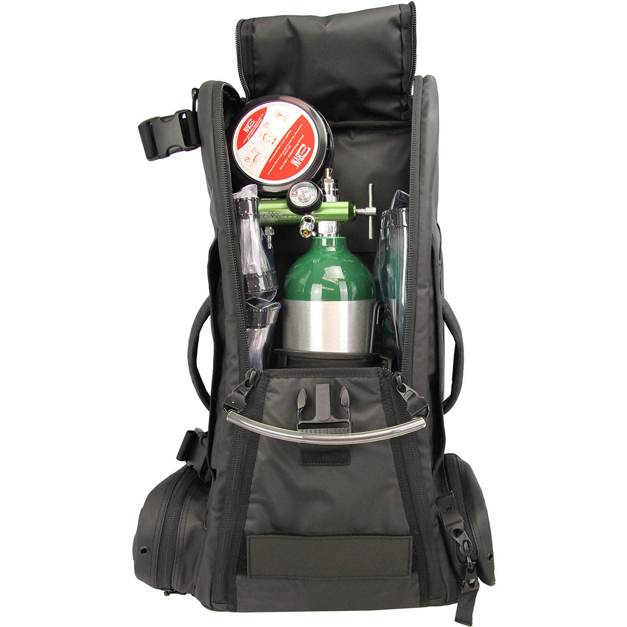 O2 Delivery Kit with Meret Bag by rescue essentials packed and loaded to go