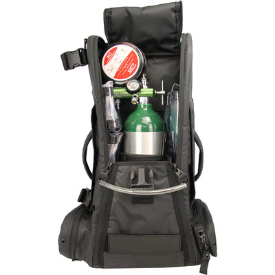O2 Delivery Kit with Meret Bag by rescue essentials packed and loaded to go