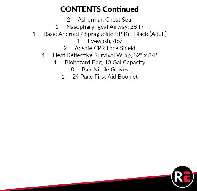 CBP First Responder Refill Kit