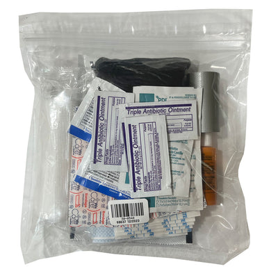 Minor First Aid Kit, in packaging (back)