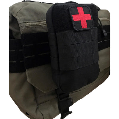 Rescue Essentials CFAK kit, Angled on sling pack