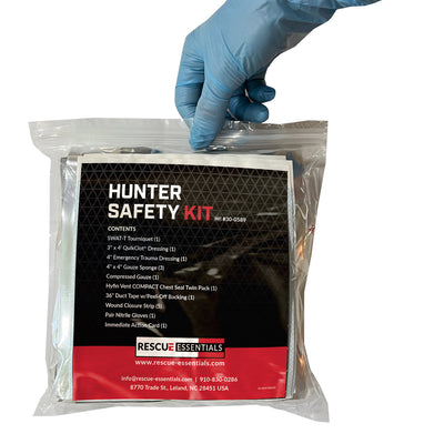 Hunter Safety Kit, in hand