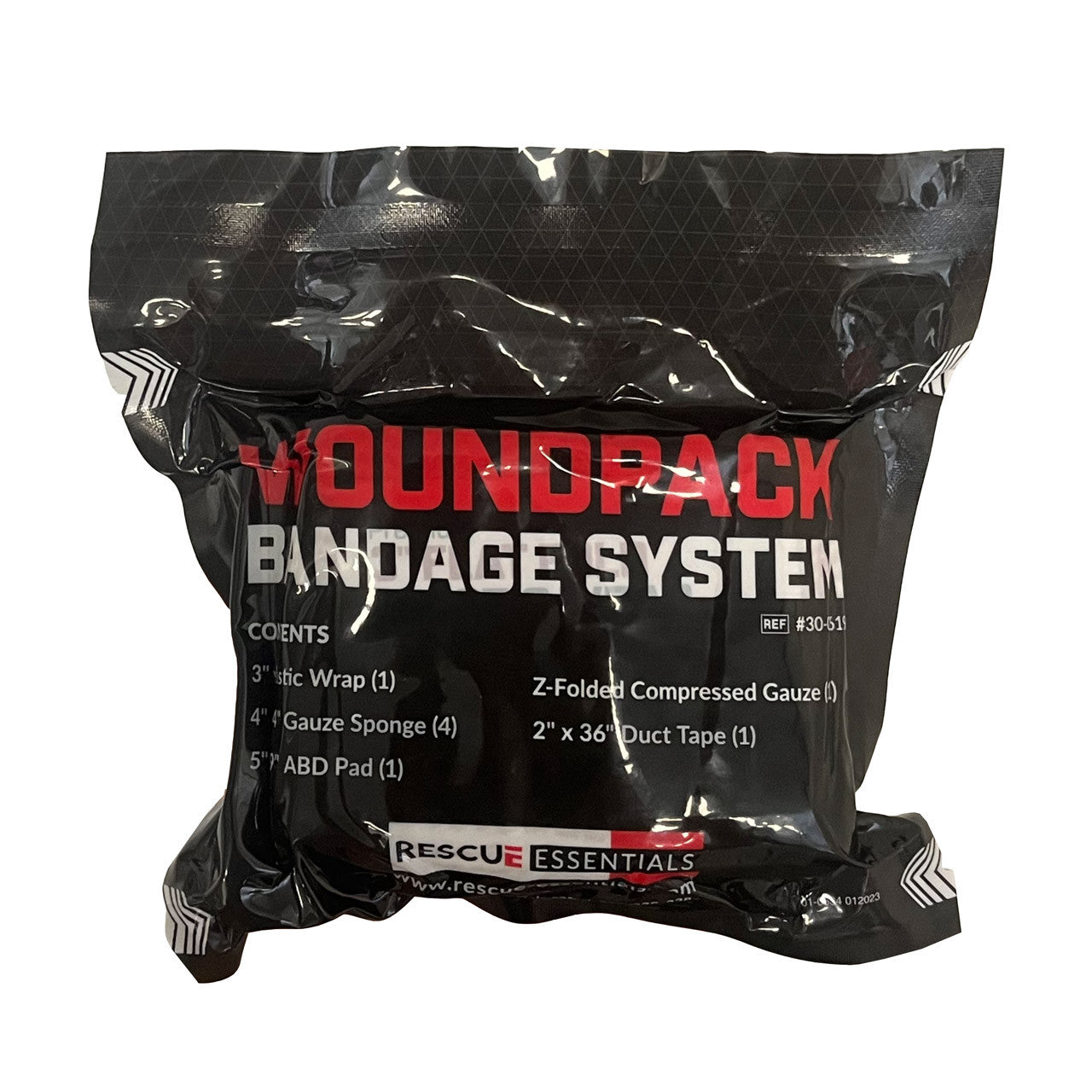 Rescue Essentials WoundPack Bandage System, Front