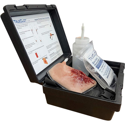 TrueClot Inguinal Trainer, full kit contents