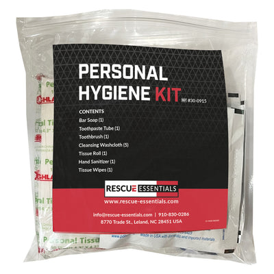 Basic Personal Hygiene Kit, front of packaging