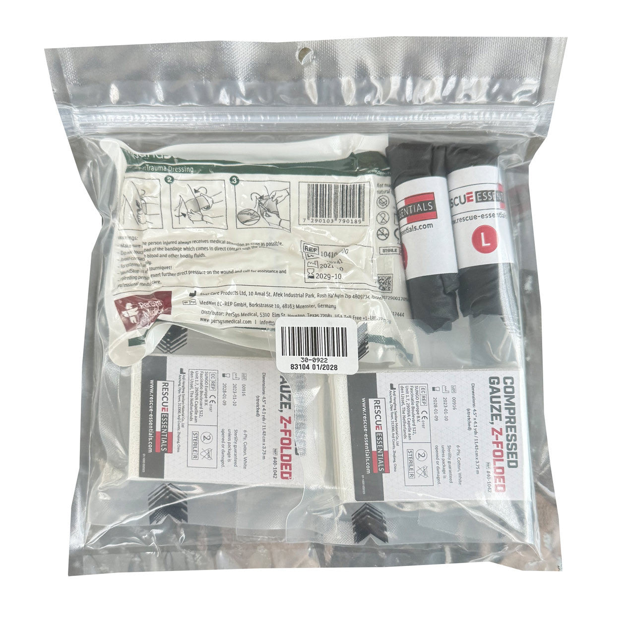  Wound Packing Training Kit, Back