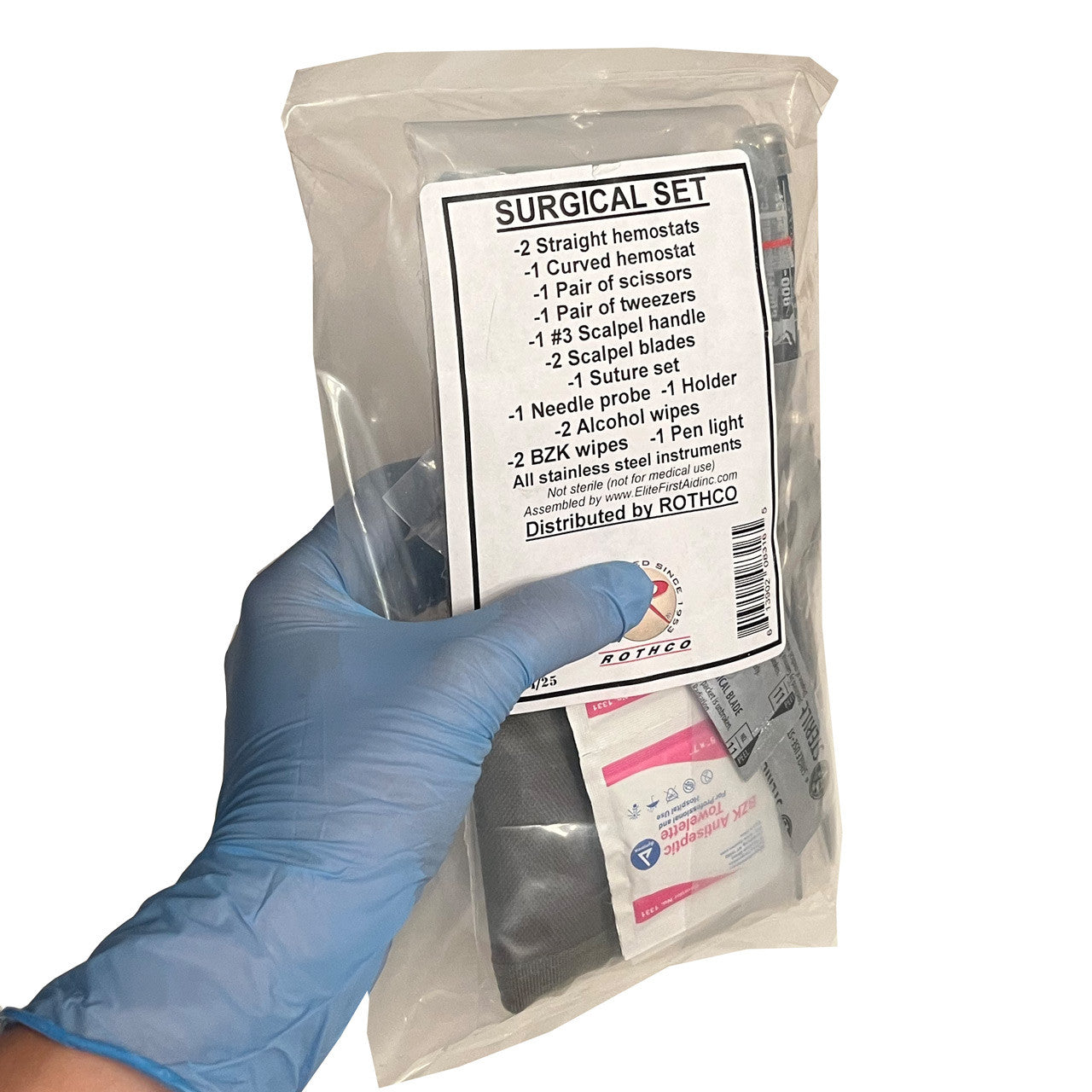 Military Surgical Kit in packaging in hand