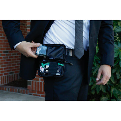 Plain Clothes Carry Zippered Pouch, in use