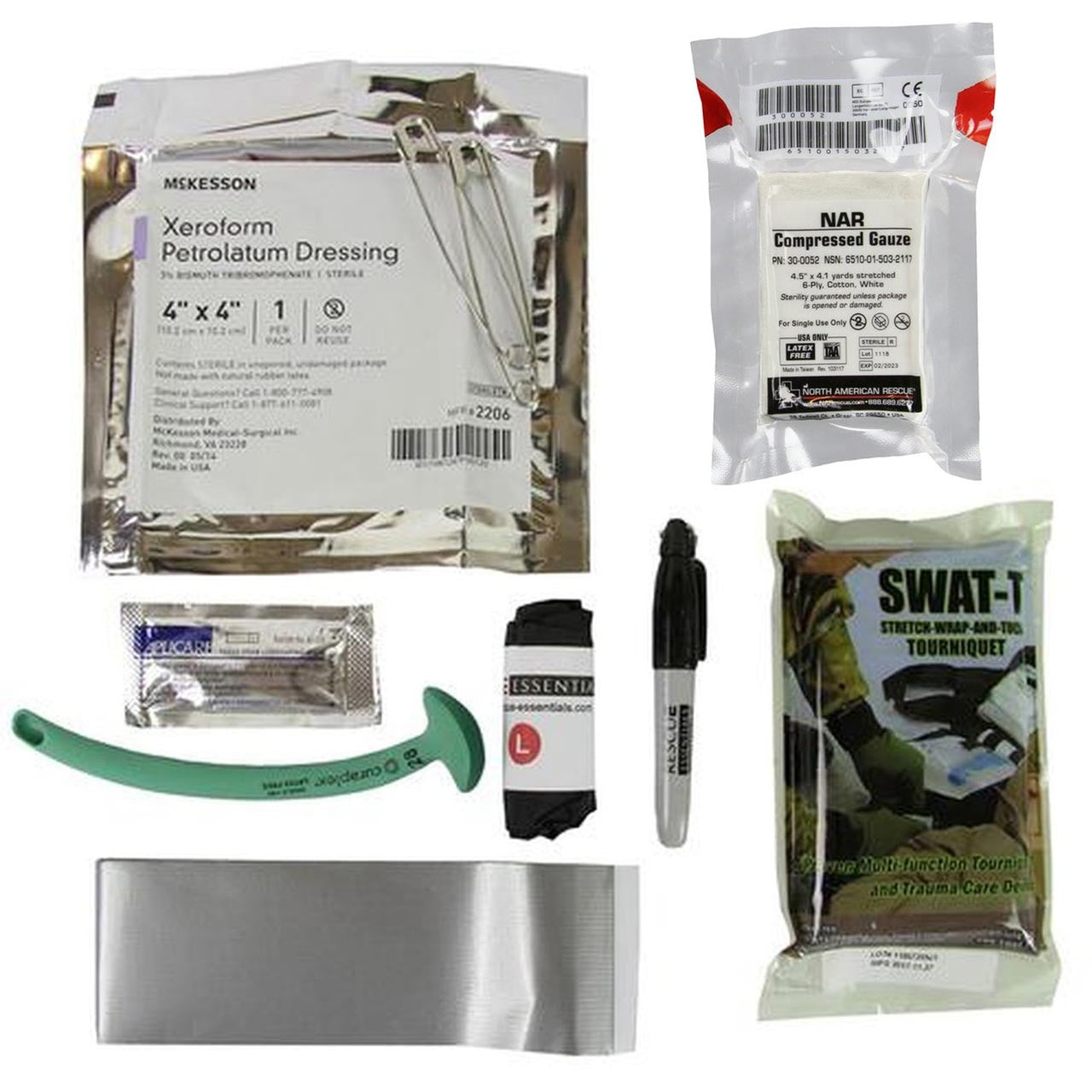 Plain Clothes Carry Medical Kit, contents 